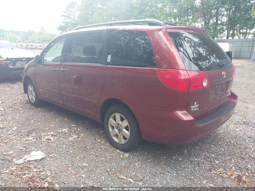 2008 Toyota Sienna VIN 5TDZK23C88S101542 IAAI salvage auction — FRONT & REAR, Clear (New York), sold $1,050 on 2026-07-29 (photo 3)