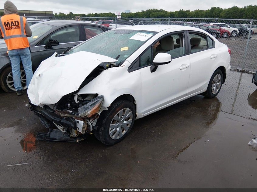 2012 Honda Civic VIN 2HGFB2F53CH561023 IAAI salvage auction — FRONT END, Salvage Title, sold $275 on 2026-07-17 (photo 2)