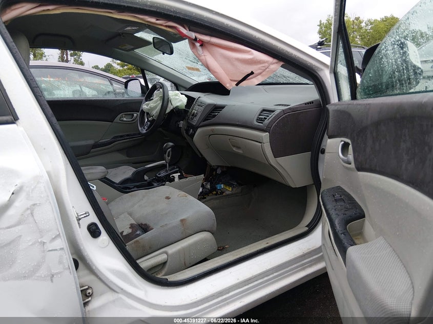 2012 Honda Civic VIN 2HGFB2F53CH561023 IAAI salvage auction — FRONT END, Salvage Title, sold $275 on 2026-07-17 (photo 5)