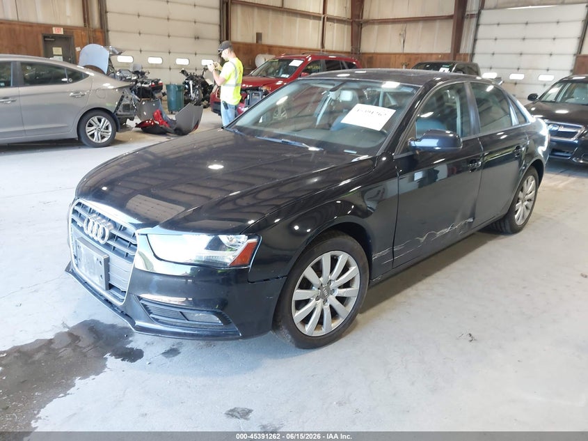 2013 Audi A4 VIN WAUBFAFL8DN026656 IAAI salvage auction — NORMAL WEAR, Clear (Connecticut), sold $425 on 2026-07-15 (photo 2)