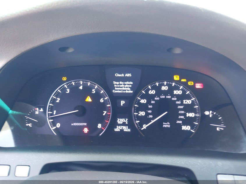 2008 Lexus Ls 460 VIN JTHBL46F985055210 IAAI salvage auction — NORMAL WEAR, Repossession Paperwork (South Carolina), sold $925 on 2026-07-21 (photo 7)