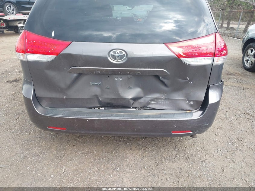 2013 Toyota Sienna VIN 5TDKK3DC9DS308635 IAAI salvage auction — REAR END, Salvage (Idaho), sold $2,750 on 2026-07-13 (photo 6)
