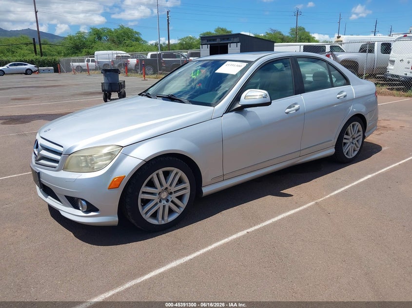 2008 Mercedes-benz C class VIN WDDGF54X08F059503 IAAI salvage auction — NORMAL WEAR, Clear (Hawaii), sold $300 on 2026-08-11 (photo 2)