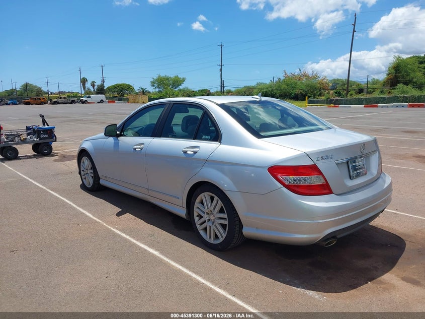 2008 Mercedes-benz C class VIN WDDGF54X08F059503 IAAI salvage auction — NORMAL WEAR, Clear (Hawaii), sold $300 on 2026-08-11 (photo 3)