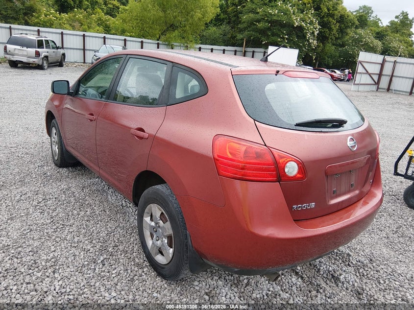 2009 Nissan Rogue sport VIN JN8AS58T69W052614 IAAI salvage auction — NORMAL WEAR, Clear (Alabama), sold $200 on 2026-07-09 (photo 6)