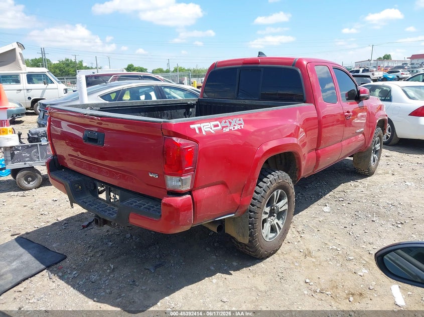 2017 Toyota Tacoma VIN 5TFSZ5AN2HX050374 IAAI salvage auction — LEFT SIDE, Clear (Tennessee), sold $5,500 on 2026-07-23 (photo 4)