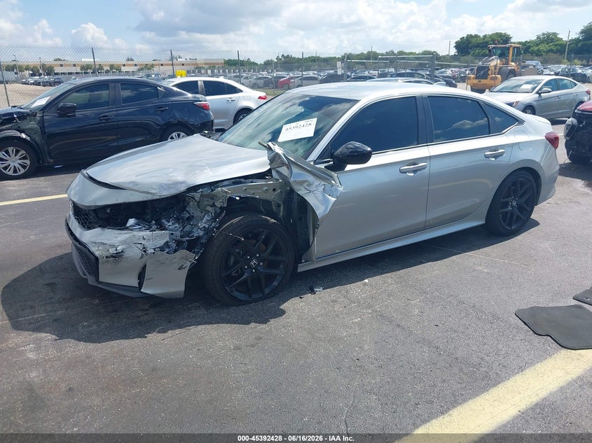 2026 Honda Civic VIN 2HGFE2F59TH501402 IAAI salvage auction — LEFT FRONT, Rebuildable (Florida), sold $7,000 on 2026-07-30 (photo 2)