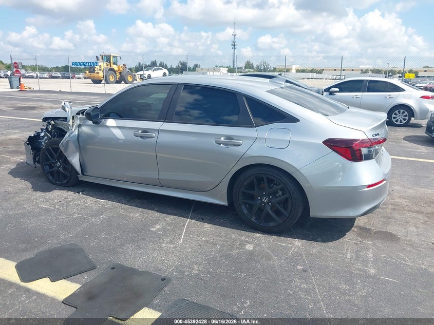 2026 Honda Civic VIN 2HGFE2F59TH501402 IAAI salvage auction — LEFT FRONT, Rebuildable (Florida), sold $7,000 on 2026-07-30 (photo 3)