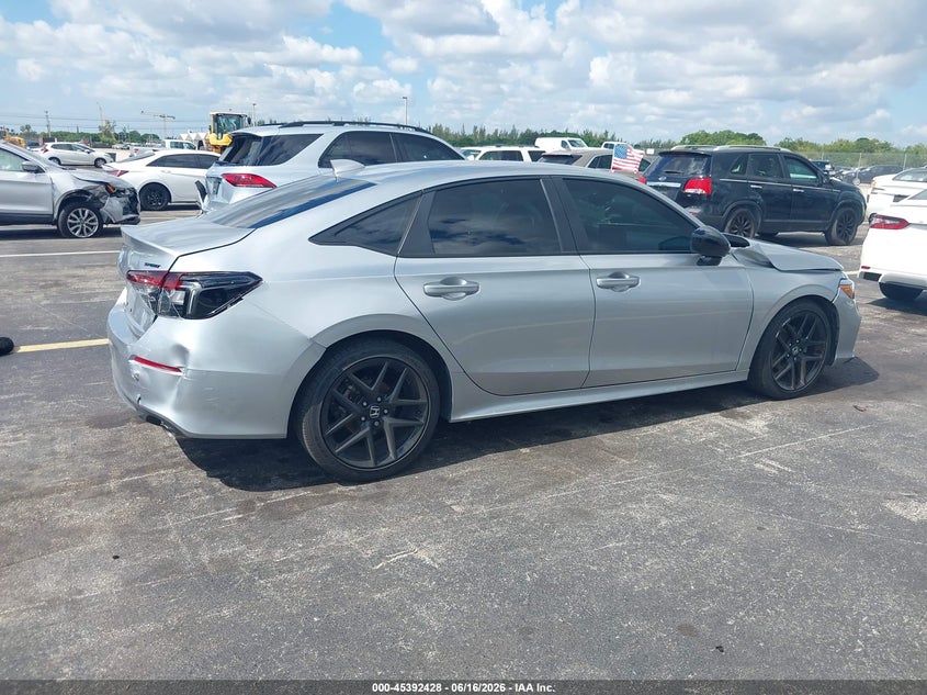 2026 Honda Civic VIN 2HGFE2F59TH501402 IAAI salvage auction — LEFT FRONT, Rebuildable (Florida), sold $7,000 on 2026-07-30 (photo 4)