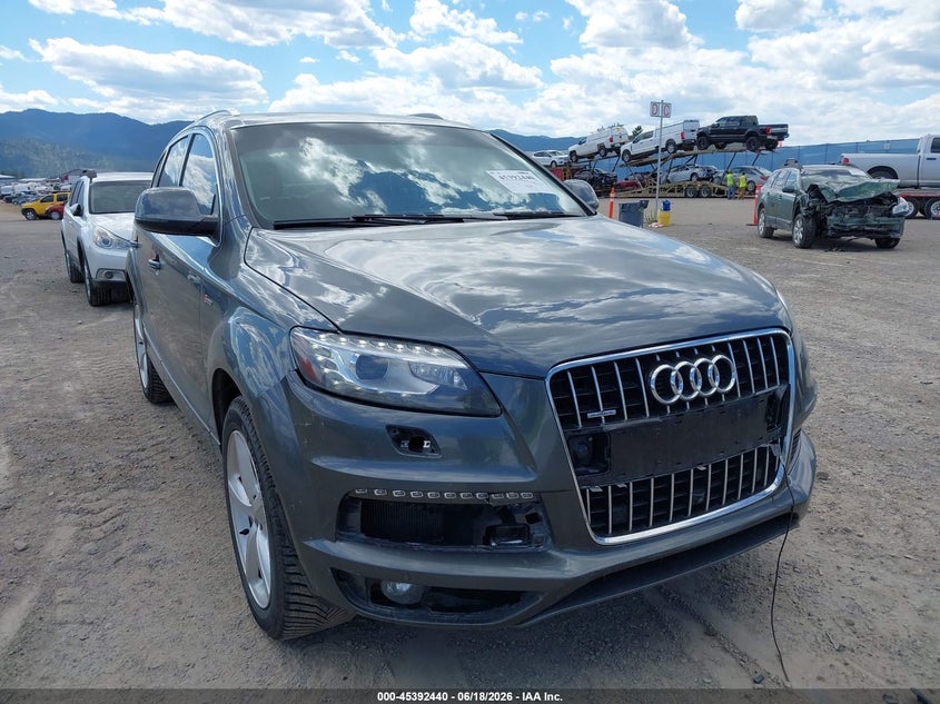 2013 Audi Q7 VIN WA1DGAFEXDD006158 IAAI salvage auction — FRONT END, Salvage (Montana), sold $2,850 on 2026-07-22 (photo 6)