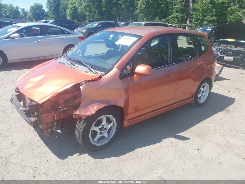 2007 Honda Fit VIN JHMGD38697S067075 IAAI salvage auction — FRONT END, Salvage - Greater Than 75% (Maryland), sold $475 on 2026-07-29 (photo 2)