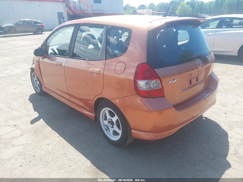 2007 Honda Fit VIN JHMGD38697S067075 IAAI salvage auction — FRONT END, Salvage - Greater Than 75% (Maryland), sold $475 on 2026-07-29 (photo 3)