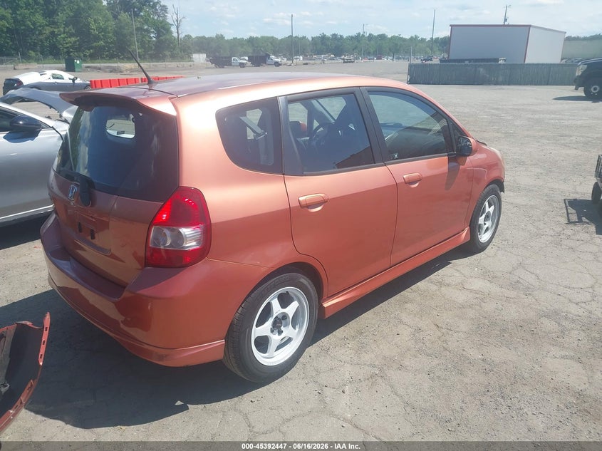 2007 Honda Fit VIN JHMGD38697S067075 IAAI salvage auction — FRONT END, Salvage - Greater Than 75% (Maryland), sold $475 on 2026-07-29 (photo 4)