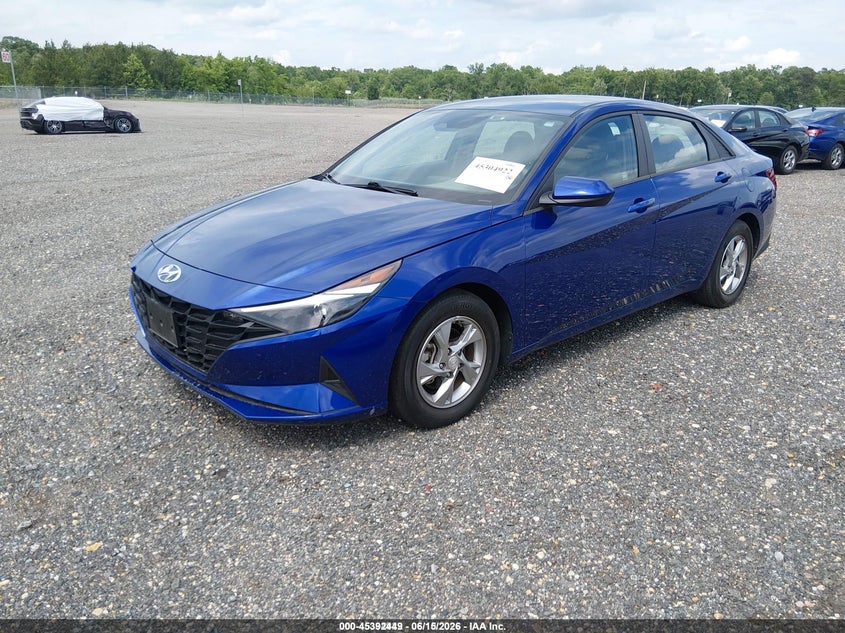 2021 Hyundai Elantra VIN 5NPLL4AG9MH048869 IAAI salvage auction — NORMAL WEAR, SF97 (Maryland), sold $6,600 on 2026-07-21 (photo 2)