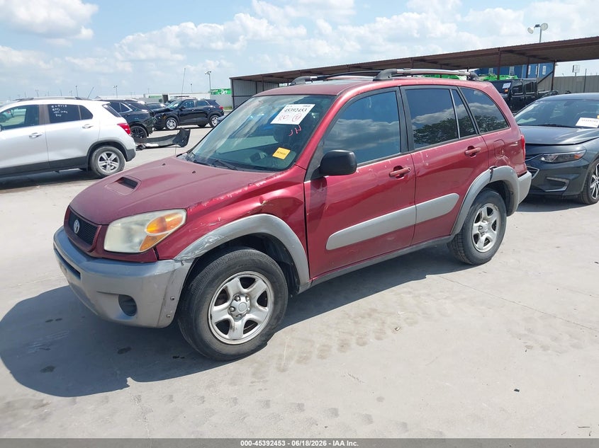 2005 Toyota Rav 4 VIN JTEGD20V950069511 IAAI salvage auction — LEFT SIDE, Original (Texas), sold $1,550 on 2026-07-29 (photo 2)