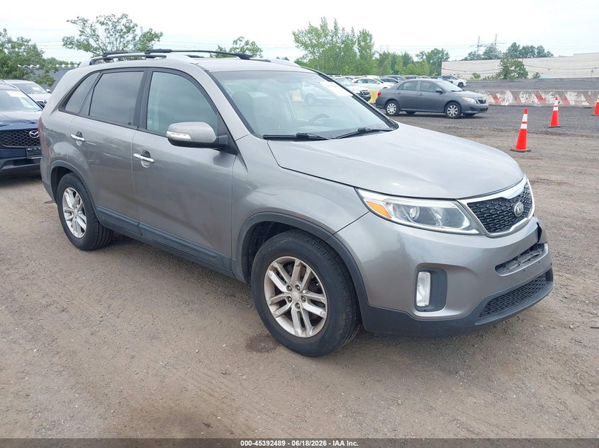 2014 Kia Sorento VIN 5XYKT4A6XEG431909 IAAI salvage auction — LEFT FRONT, Salvage (Florida), sold $1,025 on 2026-07-07 (photo 1)