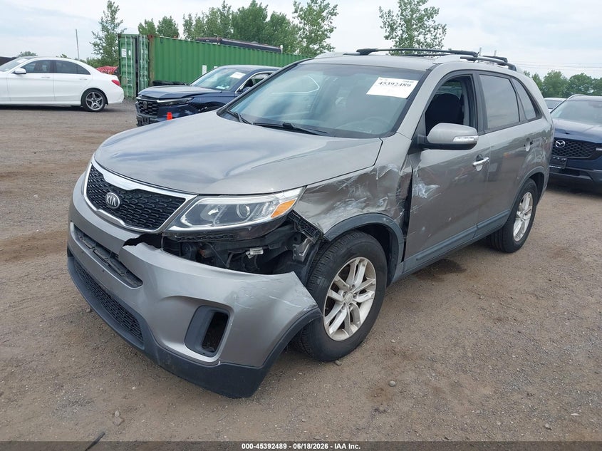 2014 Kia Sorento VIN 5XYKT4A6XEG431909 IAAI salvage auction — LEFT FRONT, Salvage (Florida), sold $1,025 on 2026-07-07 (photo 2)