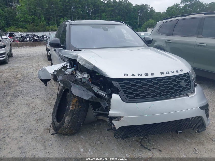 2019 Land rover Range rover velar VIN SALYL2EX3KA780187 IAAI salvage auction — FRONT END, Salvage Title, sold $6,075 on 2026-08-29 (photo 1)