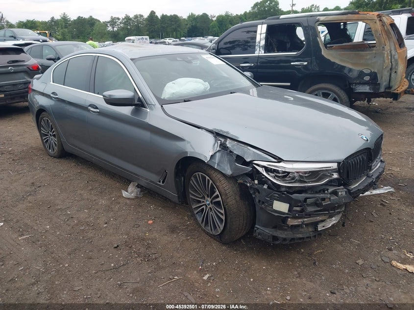 2018 BMW VIN WBAJE7C53JG892174 IAAI salvage auction — FRONT END, Salvage Title, sold $25 on 2026-07-21 (photo 1)