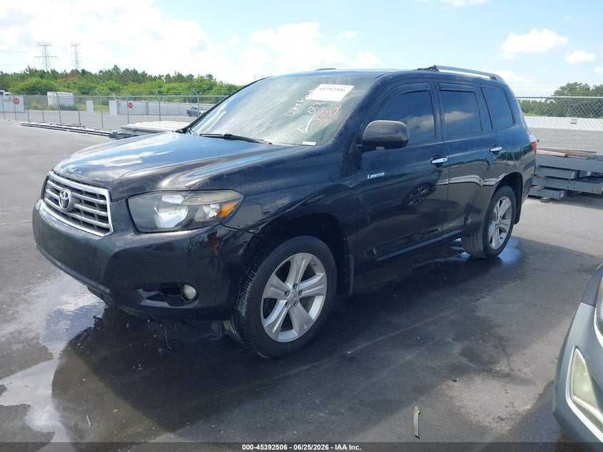 2008 Toyota Highlander VIN JTEES42AX82102267 IAAI salvage auction — NORMAL WEAR, Clear (Florida), sold $2,650 on 2026-07-20 (photo 2)