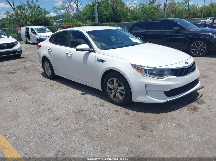 2016 Kia Optima VIN KNAGT4L35G5101502 IAAI salvage auction — SIDE, Rebuildable (Florida), sold $1,200 on 2026-07-26 (photo 1)