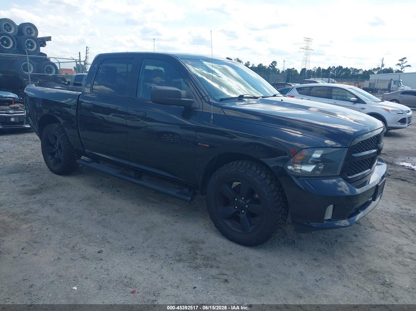 2016 Ram 1500 VIN 3C6RR6KT6GG135844 IAAI salvage auction — REAR END, Salvage (Mississippi), sold $2,850 on 2026-07-31 (photo 1)