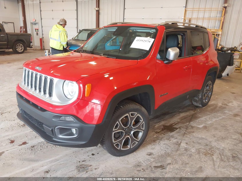 2016 Jeep Renegade VIN ZACCJBDTXGPD46586 IAAI salvage auction — RIGHT FRONT, Clear (Michigan), sold $1,450 on 2026-07-21 (photo 2)