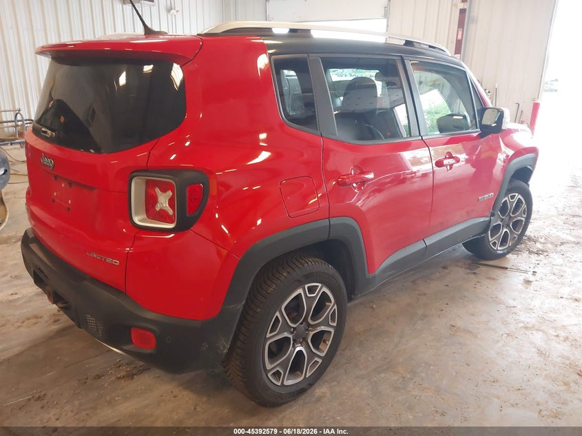 2016 Jeep Renegade VIN ZACCJBDTXGPD46586 IAAI salvage auction — RIGHT FRONT, Clear (Michigan), sold $1,450 on 2026-07-21 (photo 4)
