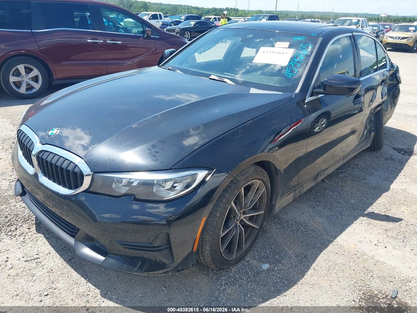 2019 BMW 3er VIN WBA5R7C55KAJ80968 IAAI salvage auction — LEFT REAR, Junk (Oklahoma), sold $5,950 on 2026-07-14 (photo 2)