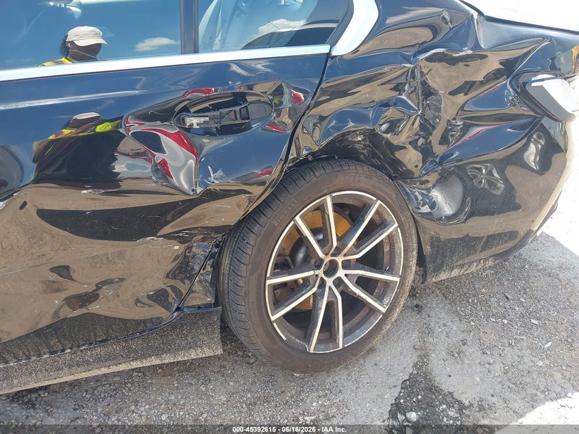 2019 BMW 3er VIN WBA5R7C55KAJ80968 IAAI salvage auction — LEFT REAR, Junk (Oklahoma), sold $5,950 on 2026-07-14 (photo 6)