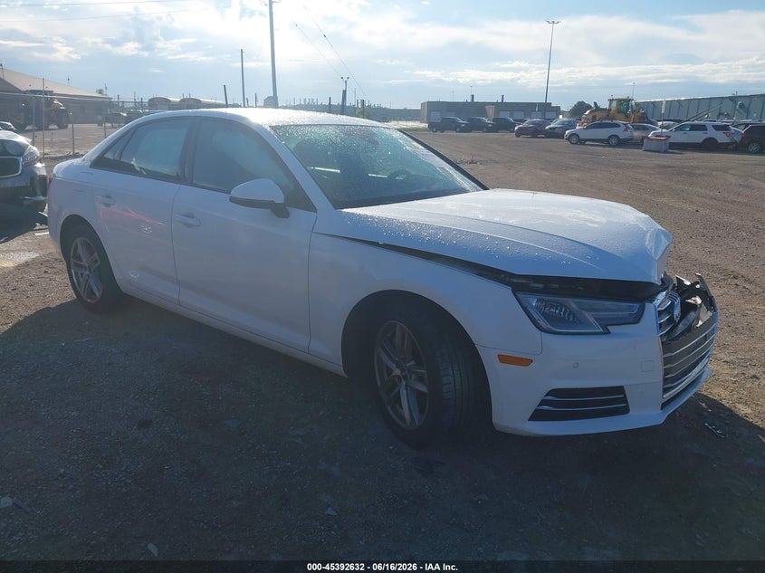 2017 Audi A4 VIN WAUANAF44HN008846 IAAI salvage auction — FRONT END, Clear (Wisconsin), sold $1,550 on 2026-07-23 (photo 1)