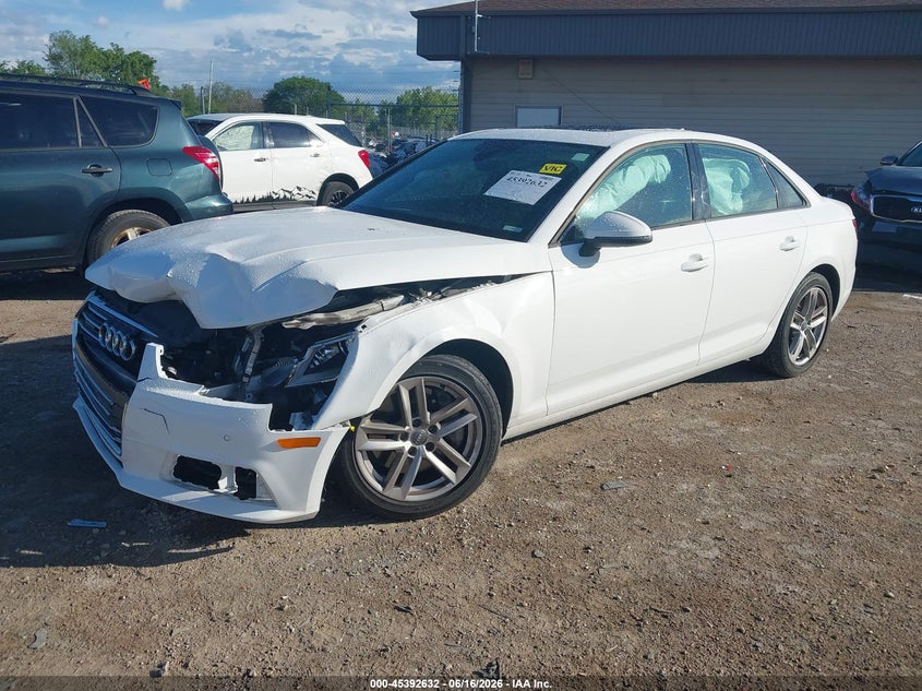 2017 Audi A4 VIN WAUANAF44HN008846 IAAI salvage auction — FRONT END, Clear (Wisconsin), sold $1,550 on 2026-07-23 (photo 2)