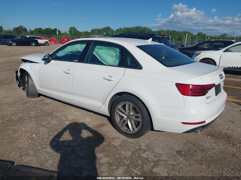 2017 Audi A4 VIN WAUANAF44HN008846 IAAI salvage auction — FRONT END, Clear (Wisconsin), sold $1,550 on 2026-07-23 (photo 3)