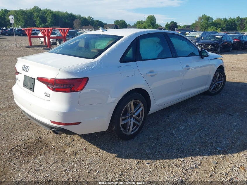 2017 Audi A4 VIN WAUANAF44HN008846 IAAI salvage auction — FRONT END, Clear (Wisconsin), sold $1,550 on 2026-07-23 (photo 4)