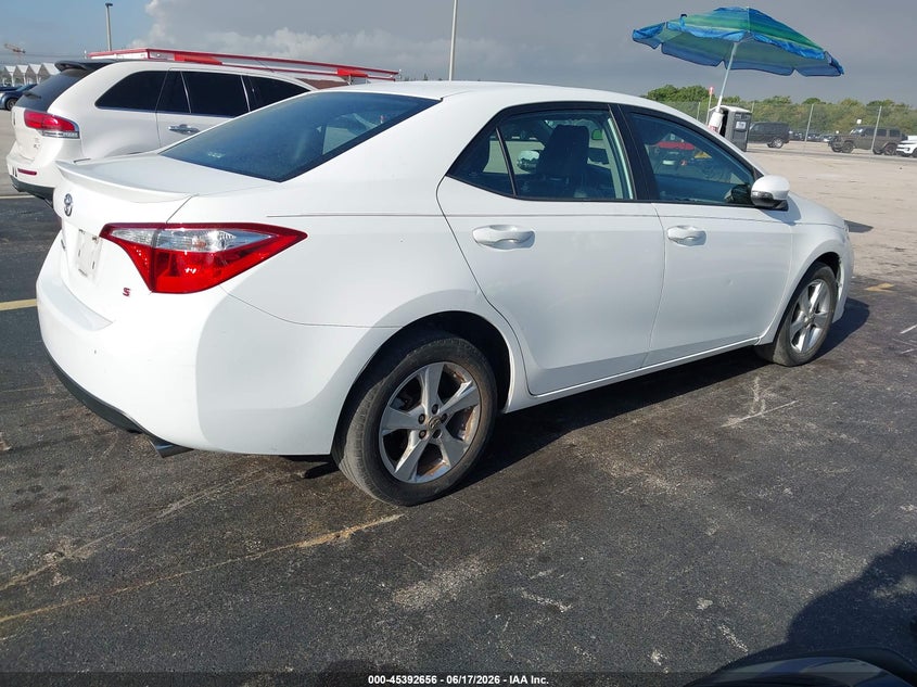 2016 Toyota Corolla VIN 5YFBURHE0GP533578 IAAI salvage auction — SIDE, Salvage Title, sold $3,450 on 2026-07-30 (photo 4)