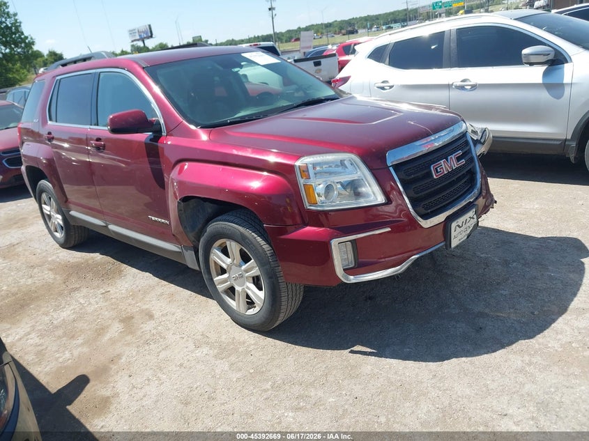 2016 Gmc Terrain VIN 2GKALNEK6G6181212 IAAI salvage auction — LEFT FRONT, Clear (Oklahoma), sold $1,300 on 2026-07-29 (photo 1)