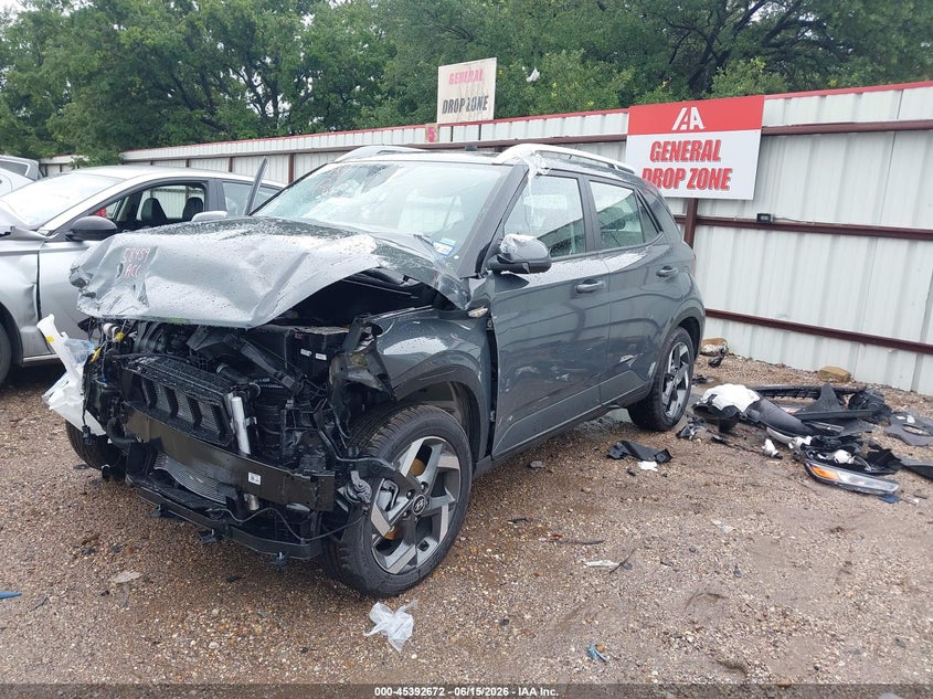 2026 Hyundai Venue VIN KMHRC8A34TU472216 IAAI salvage auction — FRONT END, Salvage Title, sold $2,000 on 2026-07-09 (photo 2)