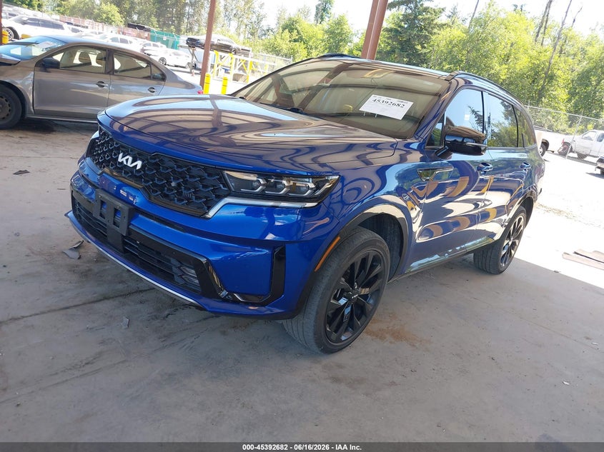 2022 Kia Sorento VIN 5XYRKDLF4NG130714 IAAI salvage auction — REAR END, Bill Of Sale (Washington), sold $6,550 on 2026-07-15 (photo 2)