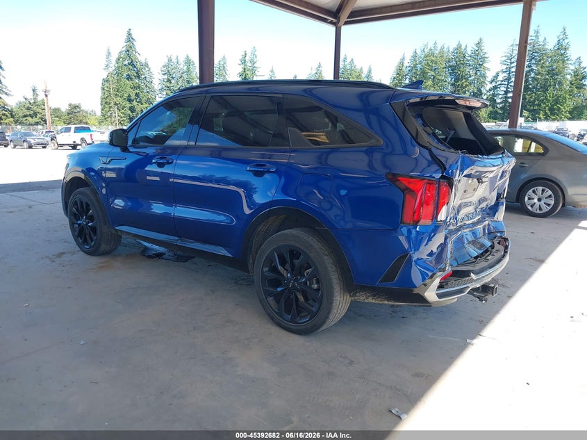2022 Kia Sorento VIN 5XYRKDLF4NG130714 IAAI salvage auction — REAR END, Bill Of Sale (Washington), sold $6,550 on 2026-07-15 (photo 3)