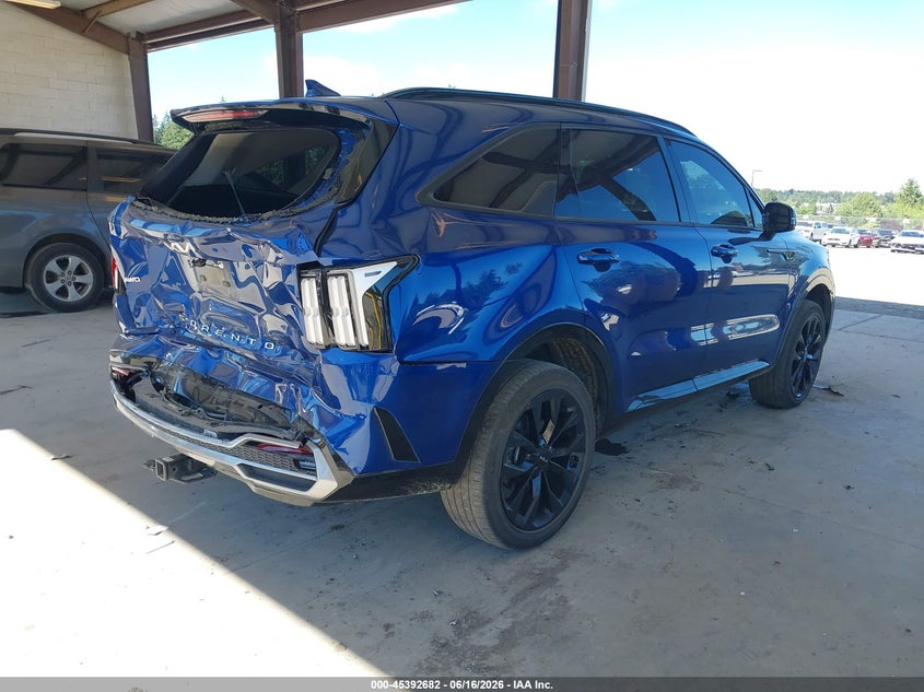 2022 Kia Sorento VIN 5XYRKDLF4NG130714 IAAI salvage auction — REAR END, Bill Of Sale (Washington), sold $6,550 on 2026-07-15 (photo 4)