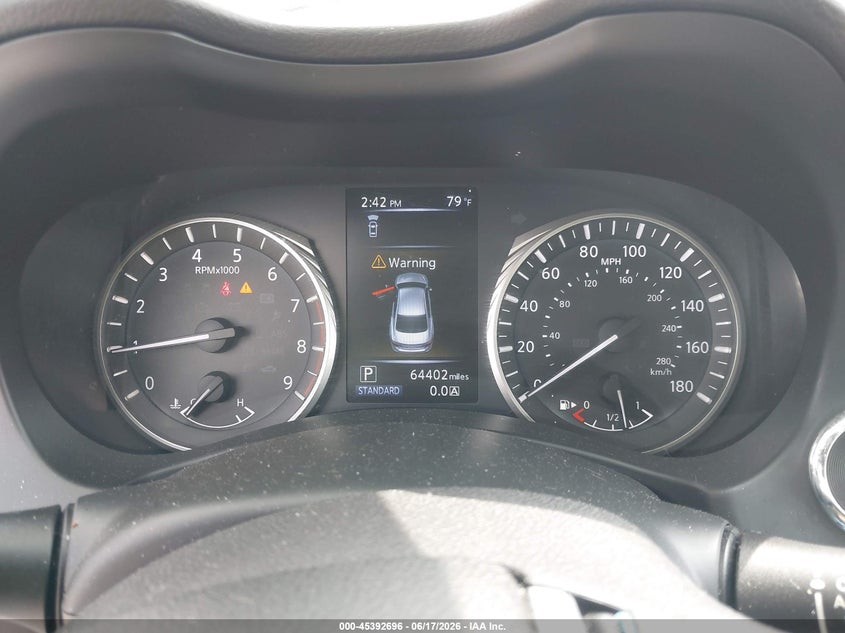 2019 Infiniti Q50 VIN JN1EV7AR8KM558187 IAAI salvage auction — LEFT FRONT, Clear (New Jersey), sold $6,000 on 2026-07-27 (photo 7)