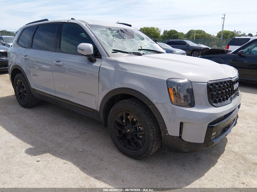 2024 Kia Telluride VIN 5XYP5DGC3RG505660 IAAI salvage auction — STORM DAMAGE, Salvage (Kansas), sold $7,000 on 2026-07-24 (photo 1)