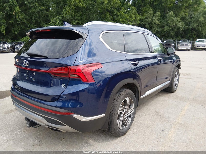 2022 Hyundai Santa fe VIN 5NMS34AJXNH391499 IAAI salvage auction — FRONT END, Salvage Title, sold $4,600 on 2026-07-26 (photo 4)