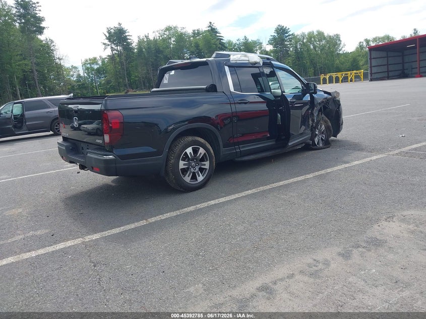2017 Honda Ridgeline VIN 5FPYK3F64HB003398 IAAI salvage auction — SIDE, Salvage Title, sold $3,150 on 2026-07-20 (photo 4)