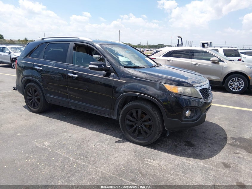 2011 Kia Sorento VIN 5XYKU3A16BG007456 IAAI salvage auction — LEFT FRONT, Rebuildable (Florida), sold $1,150 on 2026-07-16 (photo 1)