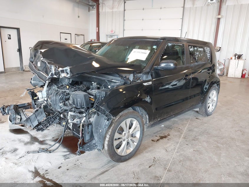 2015 Kia Soul VIN KNDJP3A59F7185466 IAAI salvage auction — FRONT END, Clear (Michigan), sold $450 on 2026-07-28 (photo 2)
