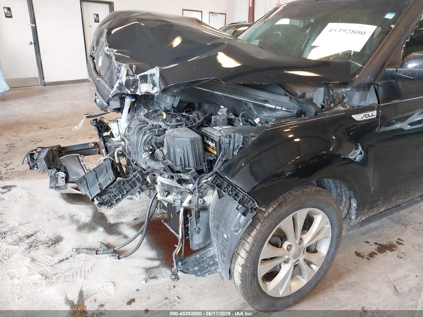 2015 Kia Soul VIN KNDJP3A59F7185466 IAAI salvage auction — FRONT END, Clear (Michigan), sold $450 on 2026-07-28 (photo 6)