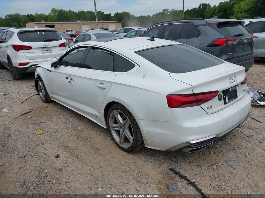 2021 Audi A5 VIN WAUDACF53MA014815 IAAI salvage auction — FRONT END, Salvage (North Carolina), sold $3,650 on 2026-07-31 (photo 3)