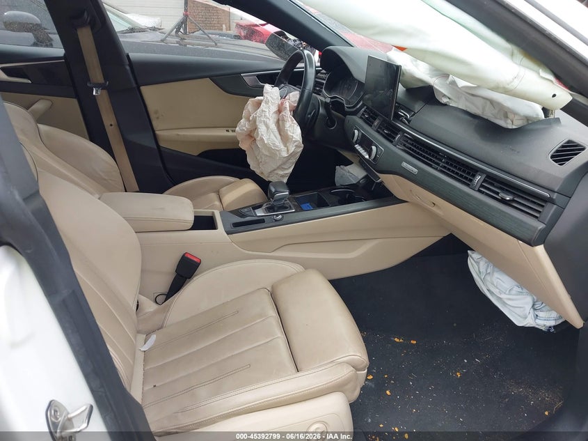 2021 Audi A5 VIN WAUDACF53MA014815 IAAI salvage auction — FRONT END, Salvage (North Carolina), sold $3,650 on 2026-07-31 (photo 5)