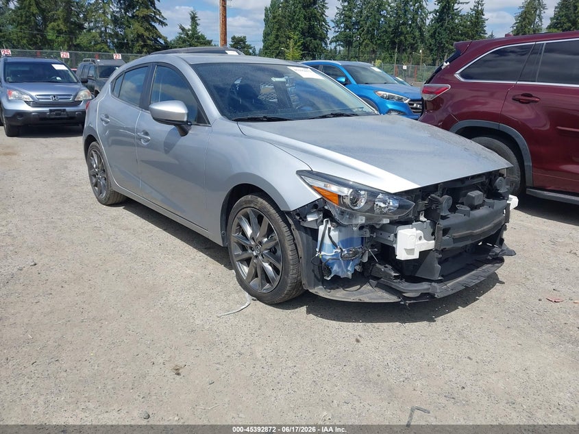 2018 Mazda 3 VIN JM1BN1L35J1156813 IAAI salvage auction — FRONT END, Bill Of Sale (Washington), sold $2,750 on 2026-07-08 (photo 1)